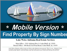 Tablet Screenshot of lakeweissalabama.com